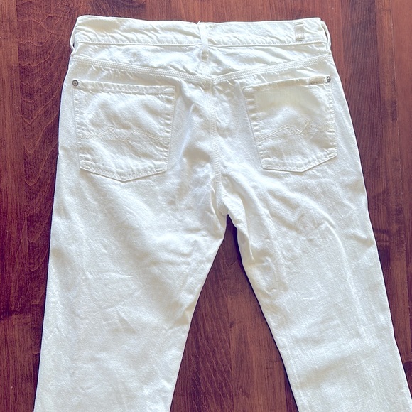 7 For All Mankind White Slimmy Jeans - Picture 3 of 9